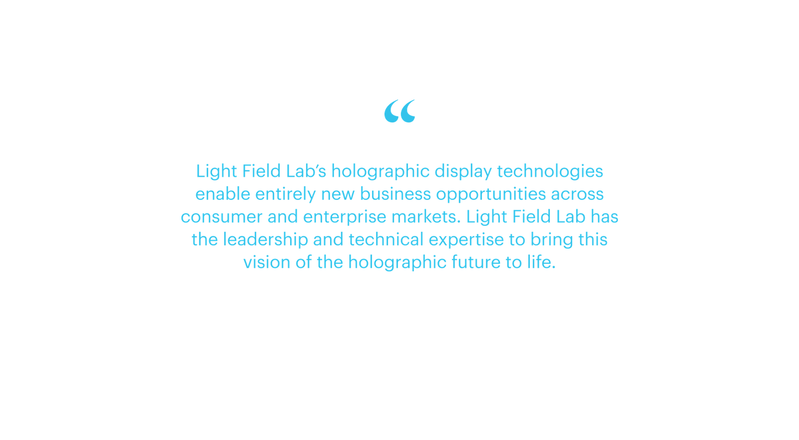 Light Field Lab